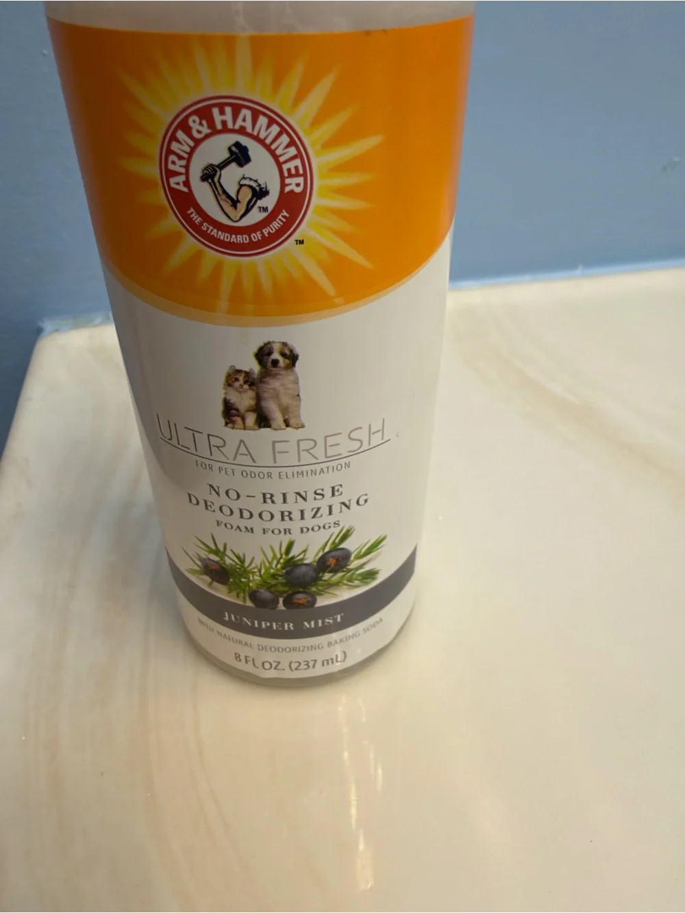 Arm & Hammer Ultra Fresh No-Rinse Deodorizing Dog Foam Juniper Mist